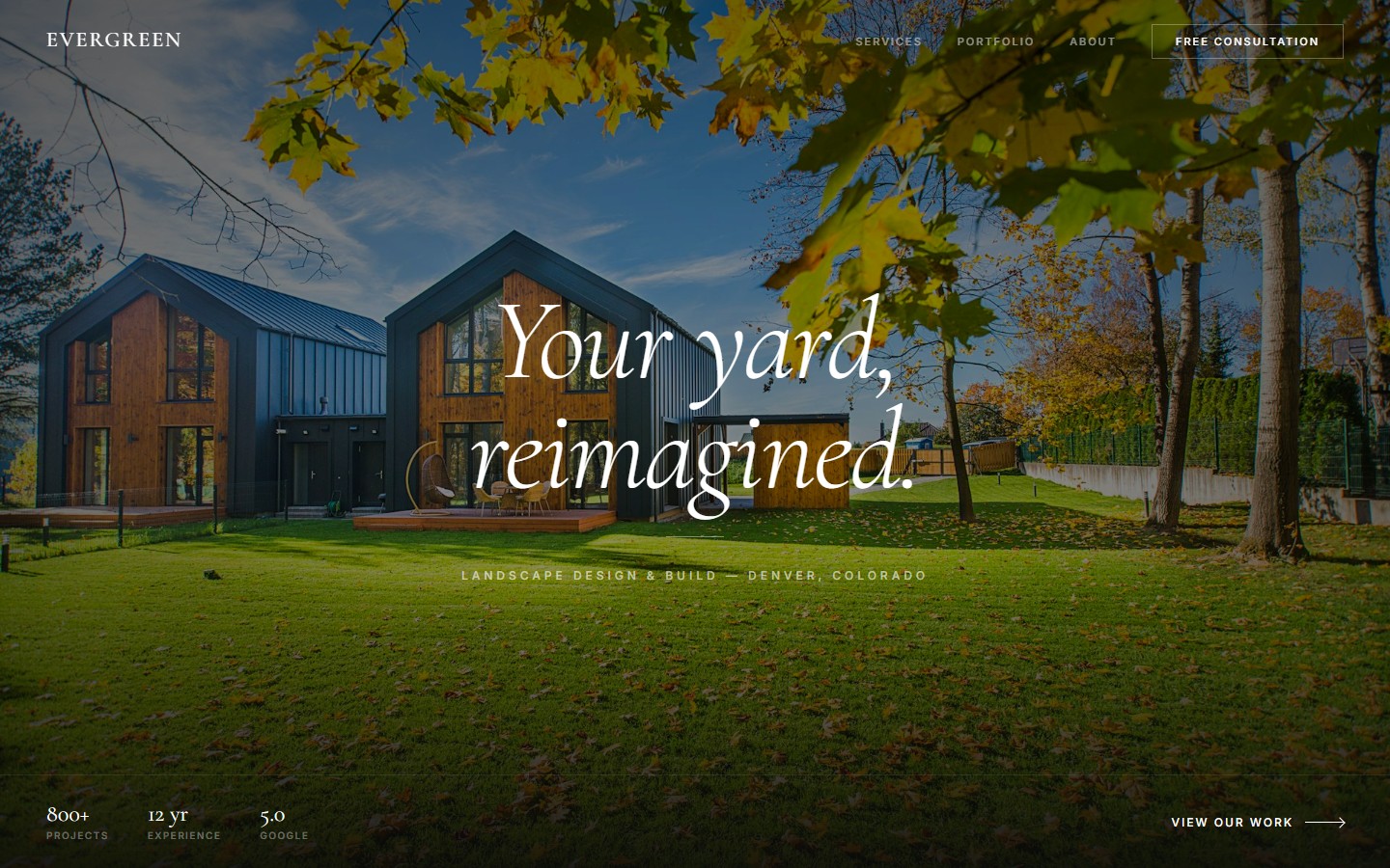 Evergreen Yards Website